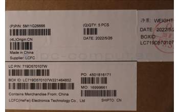 Lenovo 5M11G26666 MECH_ASM KB w/Ccv ENG BKLT PMX FPR US SR