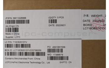 Lenovo 5M11G26988 MECH_ASM KBD C-Cov JPN Chicon BK