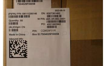 Lenovo 5M11G56146 MECH_ASM CS21 3+2bCP,Glass,BLACK,CHY