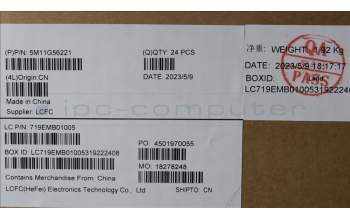 Lenovo 5M11G56221 MECH_ASM CS22 3+2bCPLC,GL-Mylar,DB4,CHY
