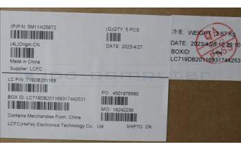 Lenovo 5M11H25872 MECH_ASM KB CCov EST BKLT Chicon WW BK