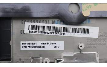 Lenovo 5M11H25893 MECH_ASM KB CCov FRA BKLT Sunrex WW BK