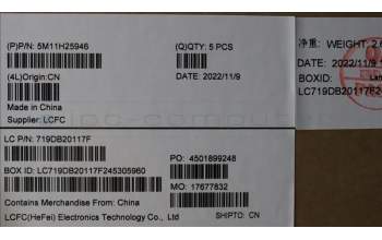 LENOVO 5M11H25946 MECH_ASM KB CCov ITA BKLT Chicon WW BK