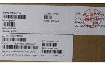 Lenovo 5M11H26841 MECH_ASM KBw/CcvINDENG BKLT SNRX FP USSR