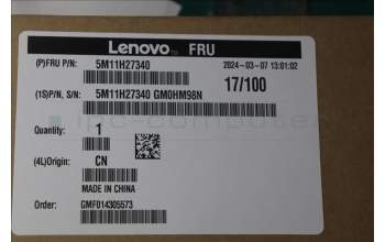 Lenovo 5M11H27340 MECH_ASM KBD Cc ENG BKLT(SUN) US BK