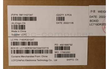 Lenovo 5M11H27347 MECH_ASM KBD Cc EST BKLT(SUN) UK BK