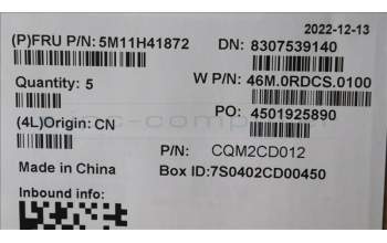 Lenovo 5M11H41872 MECH_ASM WW C-Cvr+FRA KB ASM,LTN