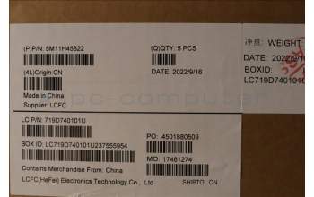 Lenovo 5M11H45822 MECH_ASM KBD BZL,WL,GY,SRX,UKE