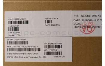Lenovo 5M11H45842 MECH_ASM KBD BZL,WW,GY,SRX,BUL