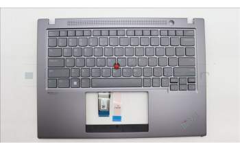 Lenovo 5M11H52333 MECH_ASM KBD Cc EURO ENG BKLT(TRA)US GY