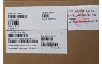 Lenovo 5M11H58873 MECH_ASM KBD CCvr UKE(TRI)FPR UK BK