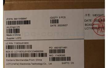 Lenovo 5M11H58947 MECH_ASM KBD CCvr ITA BKL(PMX)UK BK