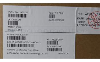 Lenovo 5M11H62235 MECH_ASM BL KB GY FPR CZE/SLK SRX