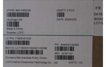 Lenovo 5M11H62239 MECH_ASM BL KB GY FPR DEN SRX