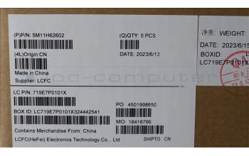 Lenovo 5M11H62602 MECH_ASM BL KB BK FPR CZE/SLK SRX