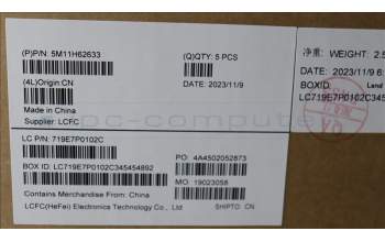 Lenovo 5M11H62633 MECH_ASM BL KB BK FPR GRE CHY