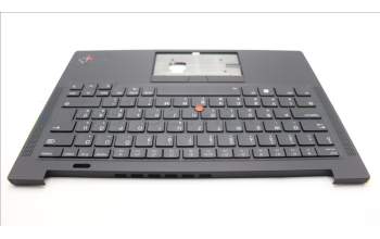 Lenovo 5M11H62643 C-Abdeckung mit Tastatur, Ungarisch, Schwarz, Hintergrundbeleuchtung, Fingerabdruck