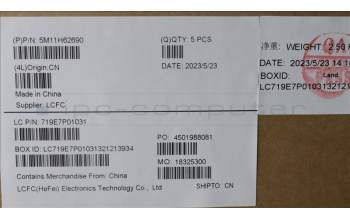 Lenovo 5M11H62690 MECH_ASM BL KB BK FPR RUS SRX