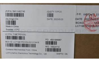 Lenovo 5M11H62745 MECH_ASM BL KB BK FPR WW BRL CHY