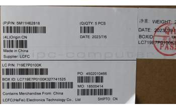 Lenovo 5M11H62818 MECH_ASM BL KB BK FPR WW LA SPA CHY