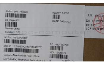 Lenovo 5M11H62828 MECH_ASM BL KB BK FPR WW NORDIC SRX