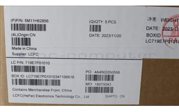 Lenovo 5M11H62856 MECH_ASM BL KB BK FPR WW TC SRX