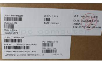 Lenovo 5M11H62865 MECH_ASM BL KB BK FPR WW UKE CHY