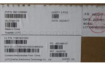 Lenovo 5M11H88983 MECH_ASM KB BK MG ENG LTN