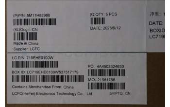 Lenovo 5M11H88988 MECH_ASM KB BK MG EURO ENG CHY