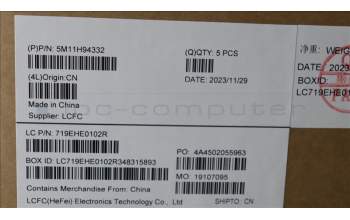 Lenovo 5M11H94332 MECH_ASM KB BK MG SWE/FIN PMX