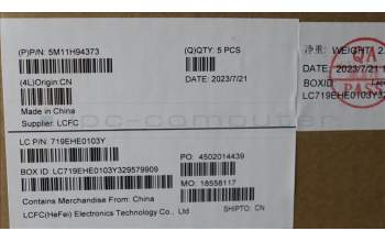 Lenovo 5M11H94373 MECH_ASM BL KB BK MG CZE/SLK LTN