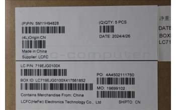 Lenovo 5M11H94828 MECH_ASM FRU KBD CCV THAI (CHY) US BK