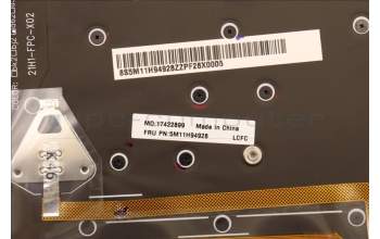 Lenovo 5M11H94928 MECH_ASM GP KBDBZL,DEN,WL,BK/GY,CHY