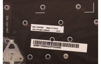 Lenovo 5M11H95043 C-Abdeckung mit Tastatur, Griechisch, Schwarz, Hintergrundbeleuchtung, WWAN