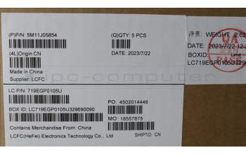 Lenovo 5M11J05854 MECH_ASM BL KB BK BEL SRX