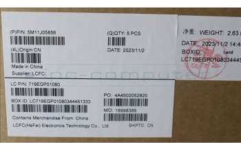 Lenovo 5M11J05856 MECH_ASM BL KB BK BRL CHY