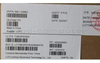 Lenovo 5M11J05862 C-Cover with keyboard, Bulgarian, Black, Backlight, UK