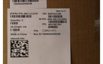 Lenovo 5M11J12747 MECH_ASM GRP_KBD_BZL_RUS_WL_BK_LTN