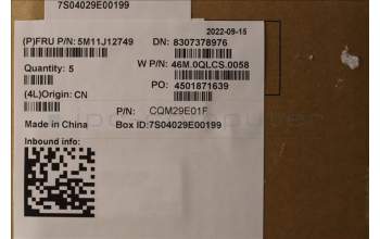 Lenovo 5M11J12749 MECH_ASM GRP_KBD_BZL_SPA_WL_BK_LTN