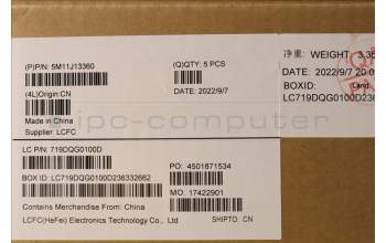 Lenovo 5M11J13360 MECH_ASM KBD BZL,WL,FPR,BK,CHY,DEN
