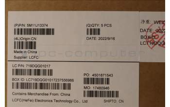 Lenovo 5M11J13374 MECH_ASM KBD BZL,WL,FPR,BK,CHY,SWS