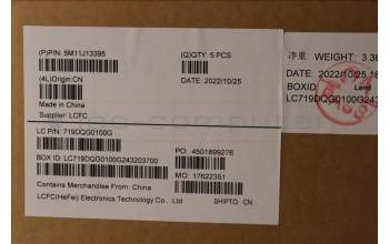 Lenovo 5M11J13395 MECH_ASM KBD BZL,WW,FPR,BK,CHY,BUL