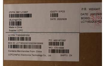 Lenovo 5M11J13407 MECH_ASM KBD BZL,WW,FPR,BK,CHY,RUS