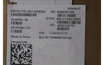 Lenovo 5M11K08554 TOUCHPAD CS22 3+2bCP,MLR,BK,NONFC,EL,TRI
