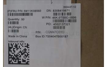Lenovo 5M11K08560 TOUCHPAD CS22 3+2bCP,MLR,BK,NONFC,SY,TRI