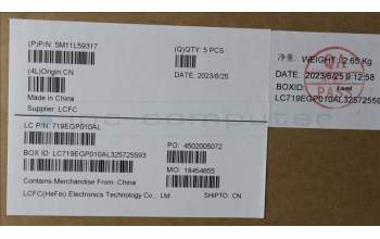 Lenovo 5M11L59317 MECH_ASM BL KB BK EST CHY