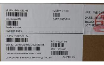 Lenovo 5M11L59355 MECH_ASM BL KB BK IND ENG SRX