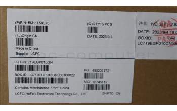 Lenovo 5M11L59375 MECH_ASM BL KB BK NOR SRX