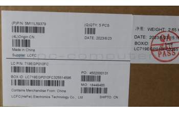 Lenovo 5M11L59379 MECH_ASM BL KB BK NORDIC SRX