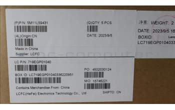 Lenovo 5M11L59431 MECH_ASM BL KB BK WW 058 FRA SRX